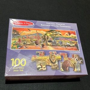 Melissa and Doug 100 Piece Safari Floor Puzzle